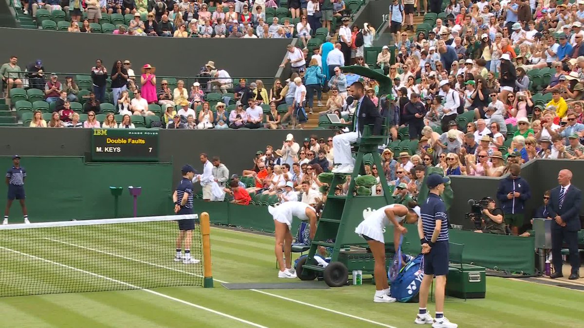 The third round awaits 💪 Madison Keys defeats Olga Danilovic 6-4, 6-2 to continue a confident start on return to #Wimbledon
