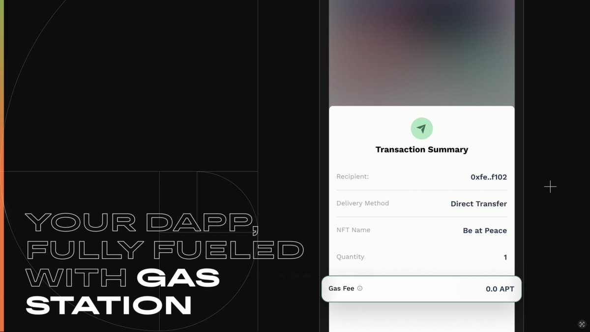 Builders, give your users the green light—no gas required ⛽️ With Gas Station on Aptos Build, help your users skip the pump. Better UX. Smarter cost management. Seamless scale. Your dapp, their journey, fully fueled on Aptos. Now live:
