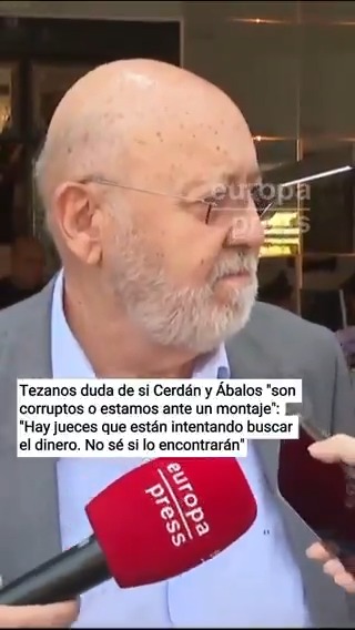 Tezanos duda de si Cerdán y Ábalos "son corruptos o estamos ante un montaje": "No es imposible que estemos ante un montaje. Hay jueces que están intentando buscar el dinero. No sé si lo encontrarán"