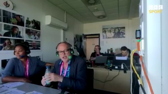 Rishabh Pant came to the crease and daniel norcross was convinced he was going to charge his second ball. Ebony-Jewel Rainford-Brent MBE was dubious! Talk about an anticlimax 😅 #ENGvIND #BBCCricket