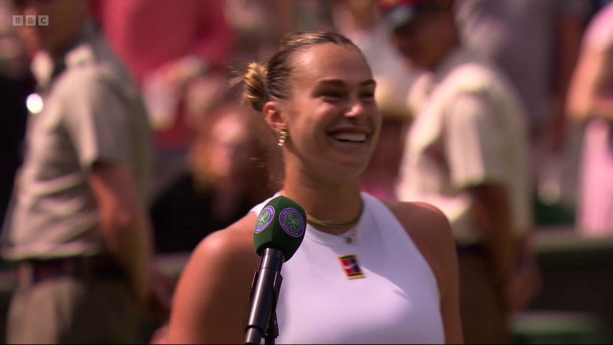Aryna Sabalenka: "I hope there are no more upsets in this tournament" 🙏😅 #Wimbledon