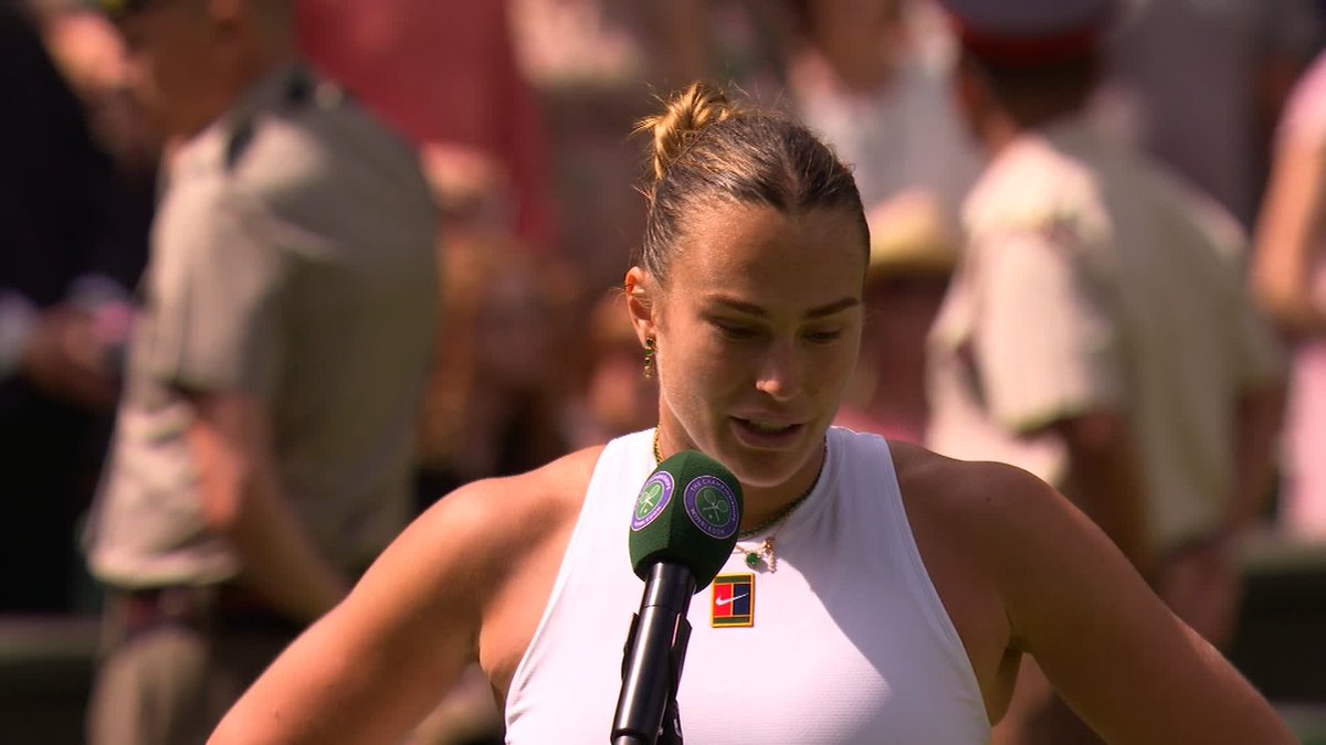 Focused on the task ahead 🔒 Aryna Sabalenka doesn't want anymore seeds to fall in SW19 😉 #Wimbledon