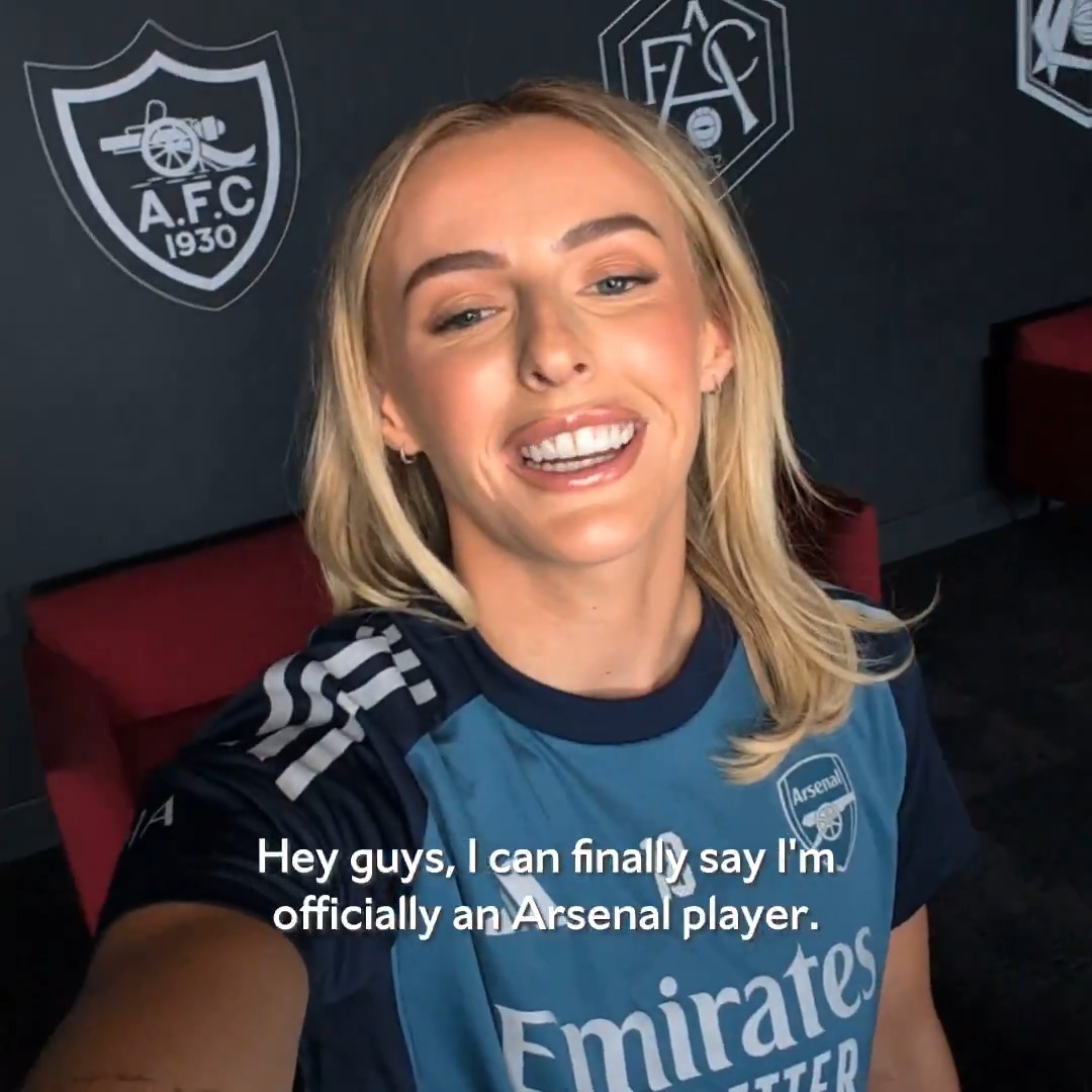 Fresh from putting pen to paper, a message from Chloe to you, Gooners 💌