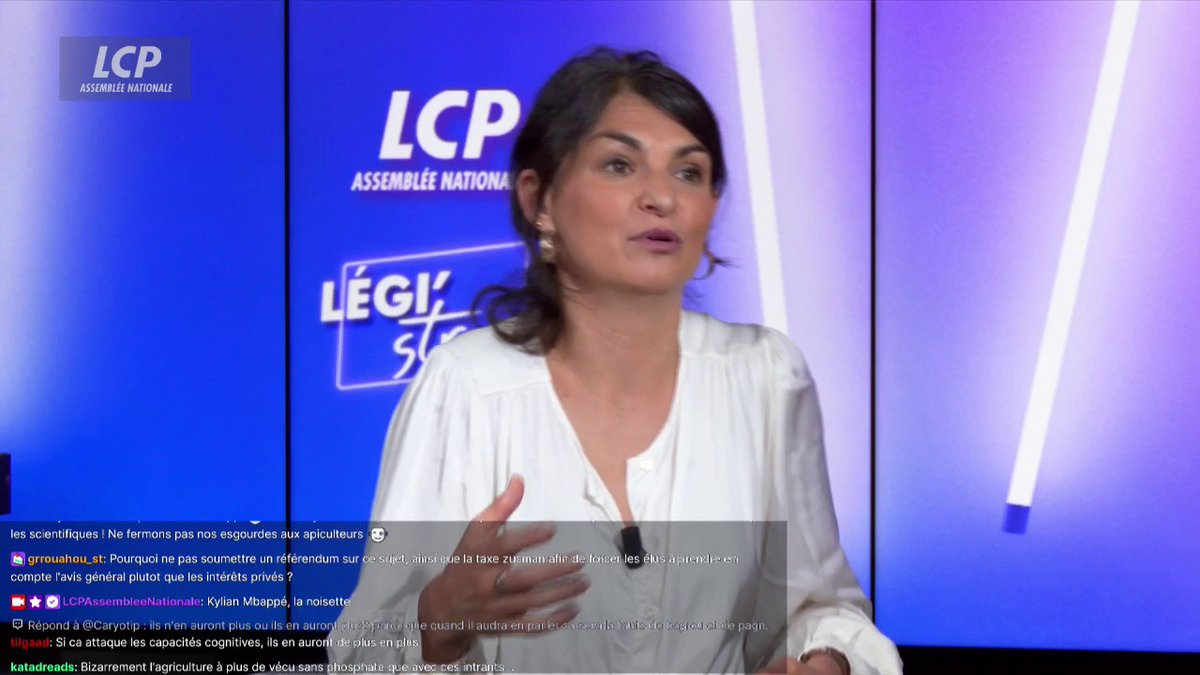 "Je ne suis pas contre le stockage d'eau, le problème des mégabassines, c'est que cela pompe directement dans les nappes souterraines et cela agit de façon néfaste sur les écosystèmes", expose Aurélie Trouvé. #Mégabassines #Légistream