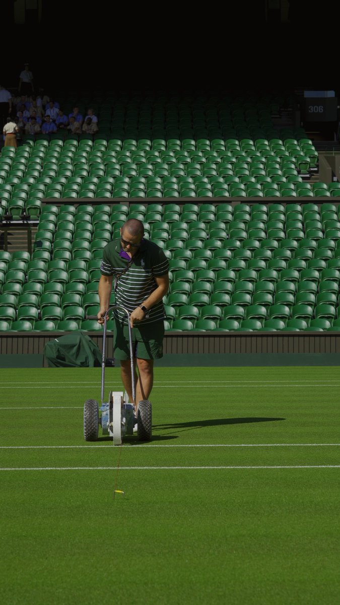 The attention to detail from the Wimbledon grounds staff is incredible 😍🤌 #Wimbledon