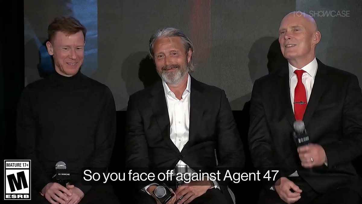 Mads Mikkelsen (Le Chiffre) and David Bateson (Agent 47) discuss who has the upper hand when these two meet. Available for FREE until July 6th. #HITMAN #Agent47