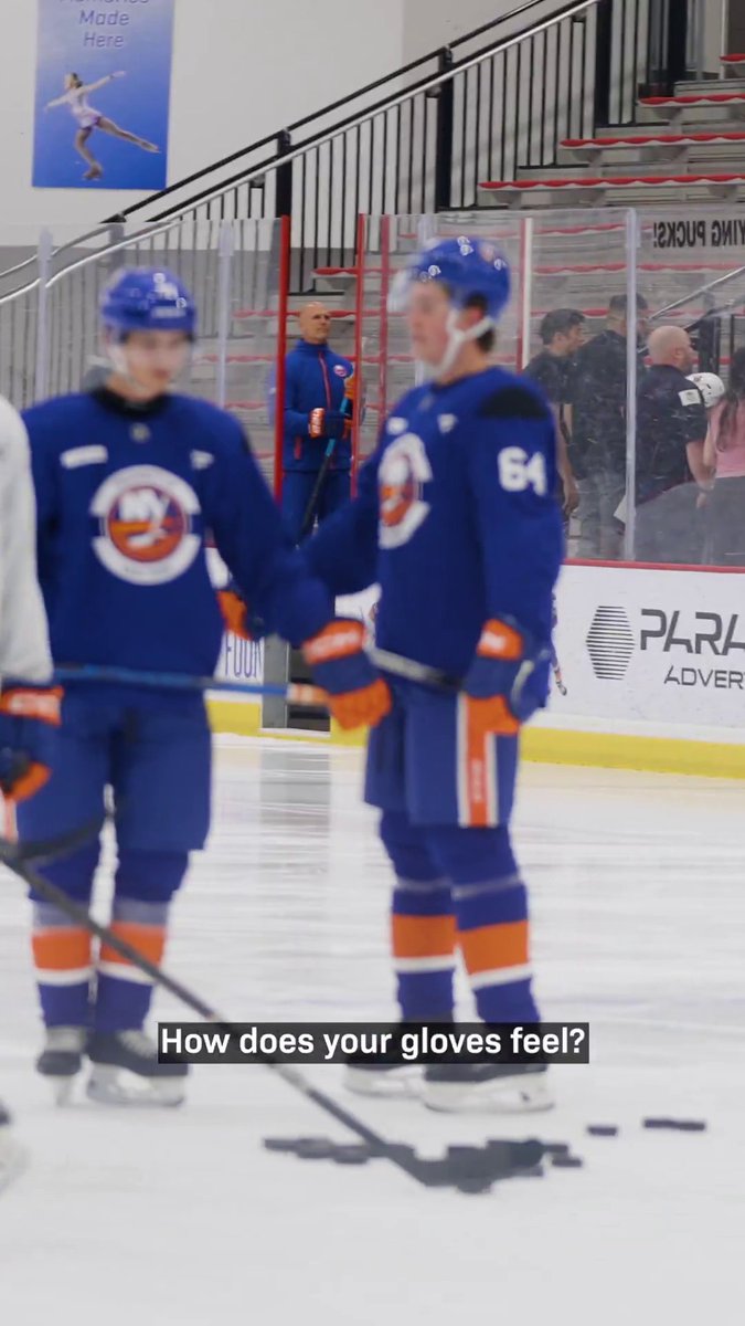 Calum Ritchie looks to be enjoying his first Development Camp on Long Island! 🤗 (🎥: New York Islanders)