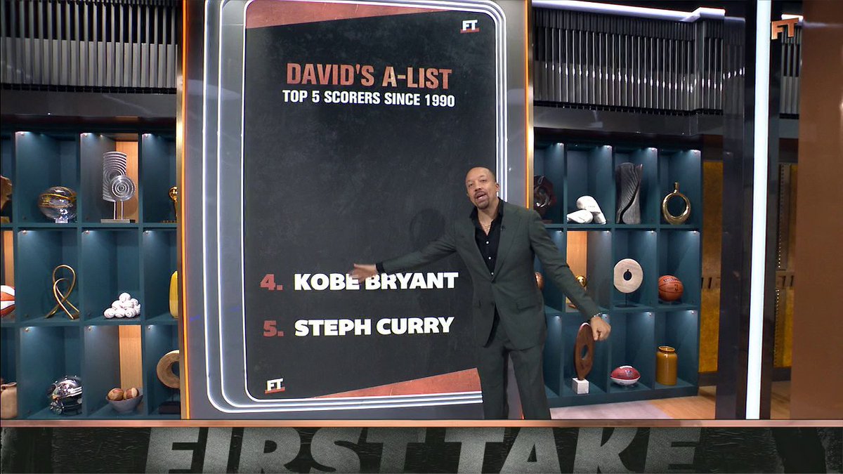 The crew disagrees with David Dennis Jr.'s A-List of top 5 NBA scorers since 1990 😅