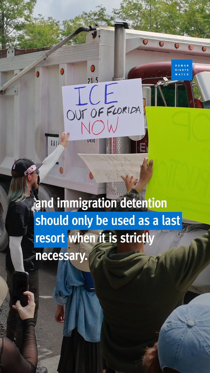 US President Donald Trump toured the newly opened immigration detention complex nicknamed “Alligator Alcatraz” this week. By opening the complex, the US government is expanding a system already rife with inhumane conditions, neglect, and dehumanizing treatment.