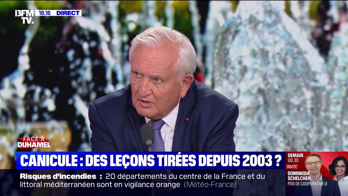 Canicule de 2003: "Je m’en souviendrai toujours, c’était une période de drame extrêmement difficile", déclare Jean-Pierre Raffarin, ancien Premier ministre