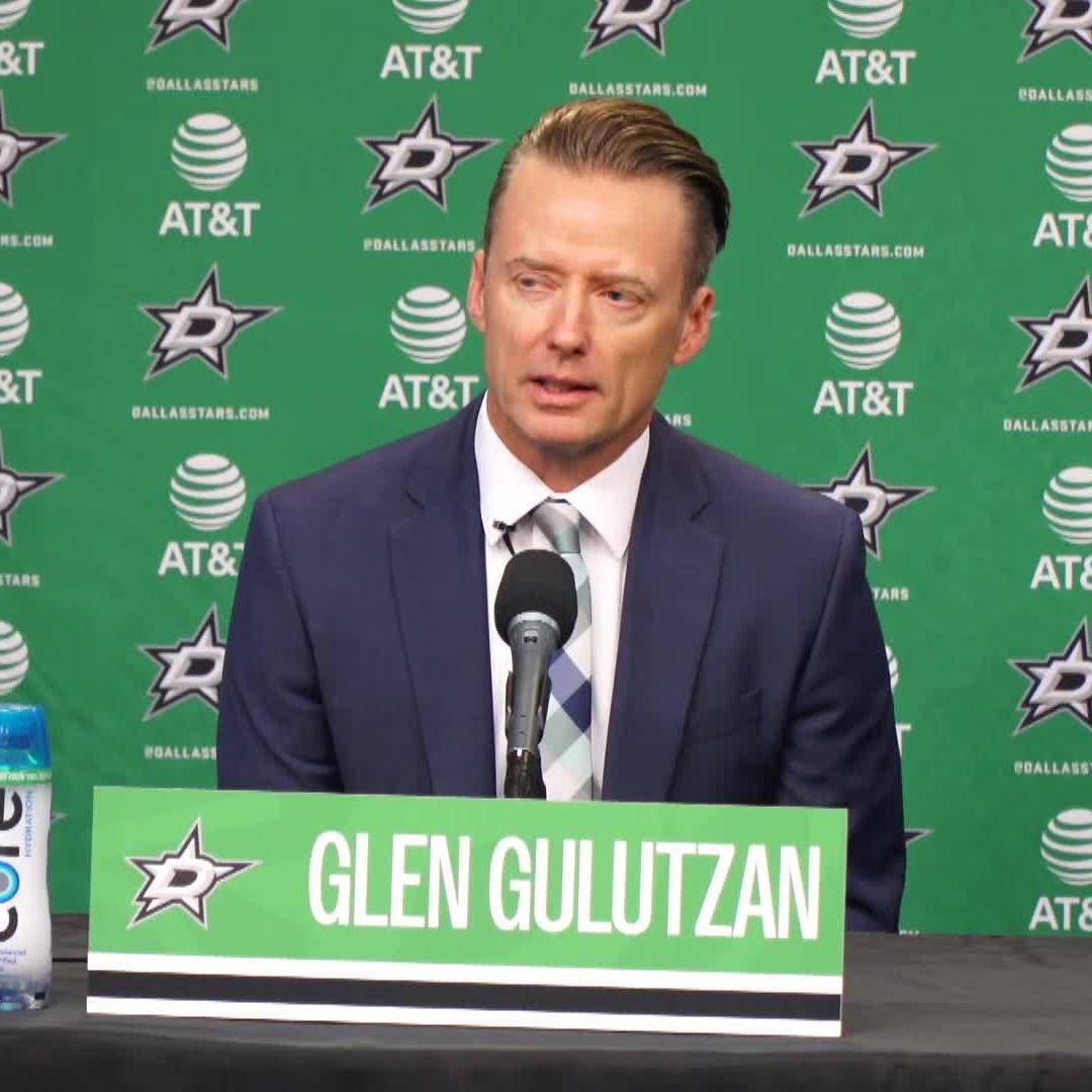 "I love the goaltending. You've got studs on D, studs in net, depth and strength up the middle. All the pieces are here. ... This team had over 100 points. You're not going to come in here and reinvent the wheel." Glen Gulutzan loves this Dallas Stars roster 🌟
