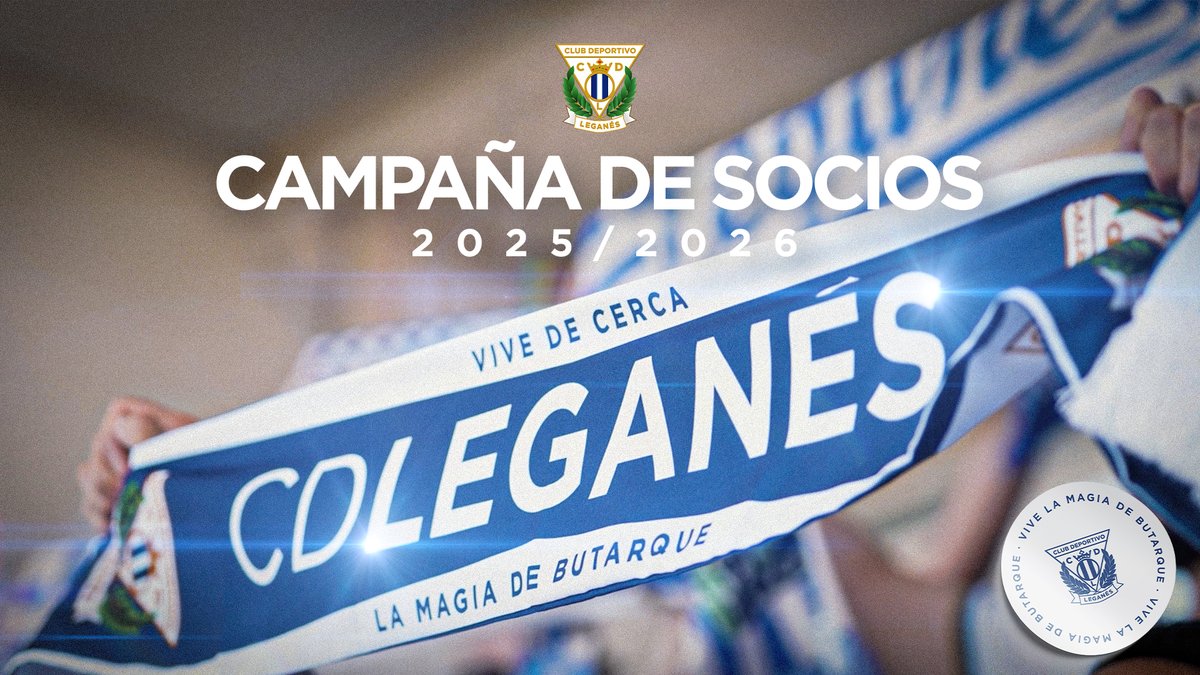 🔵⚪️CAMPAÑA DE SOCIOS 25-26 I Vive de cerca la magia de Butarque 🔑🏟️ ℹ️ Toda la info aquí: