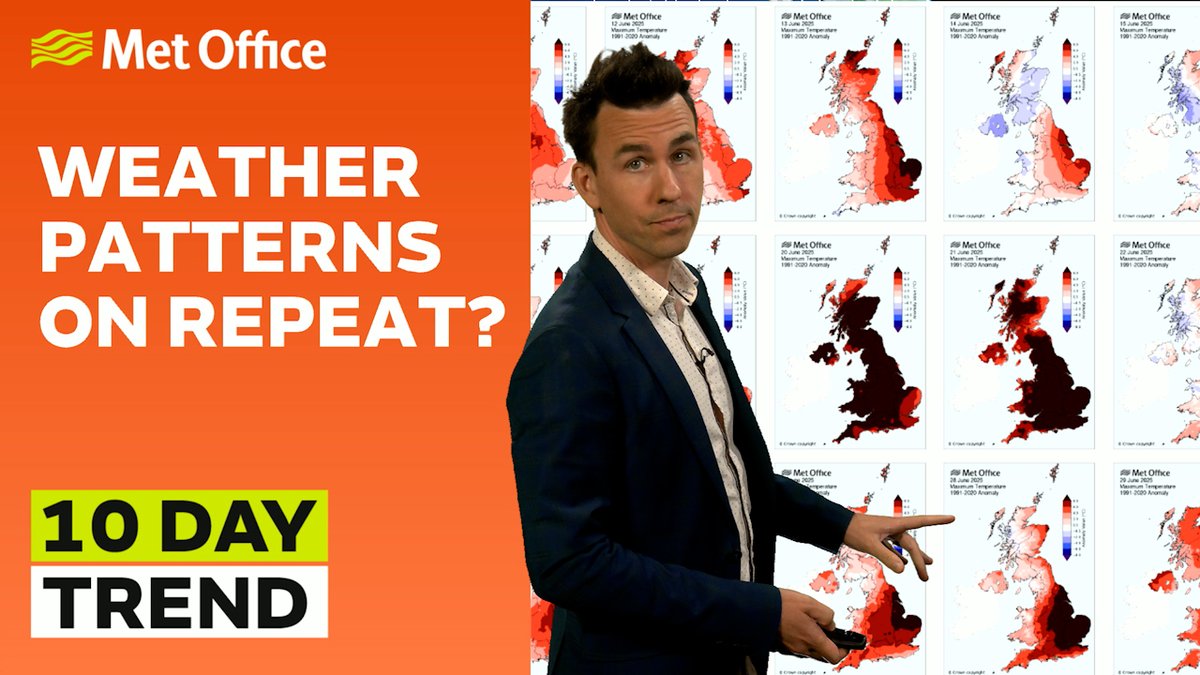 As it cools after another heatwave, could a repeating weather pattern bring a return of the heat? Find out with our 10 Day Trend forecast 👇