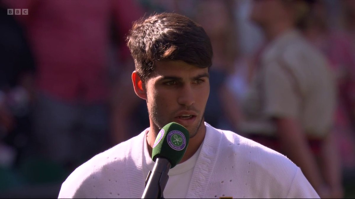 Carlos Alcaraz 🫡 Ollie Tarvet. "I just love his game" 👏