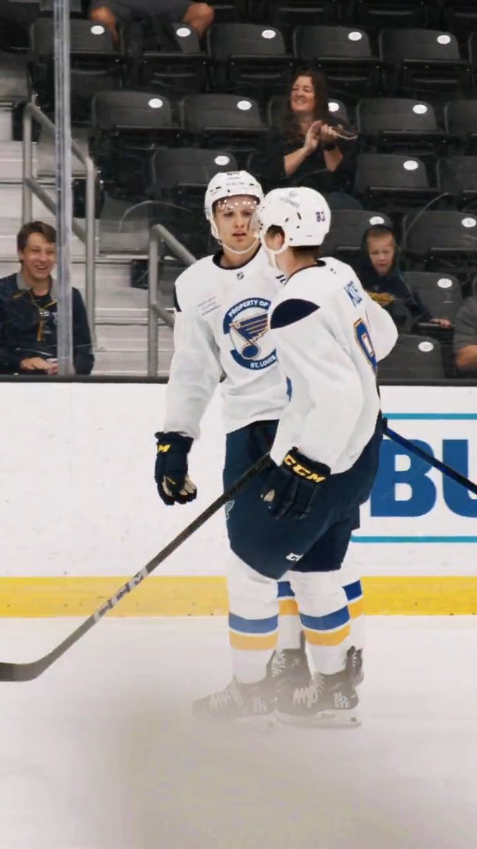 Throw a hit, make a play, score a goal. We like Justin Carbonneau already. #stlblues
