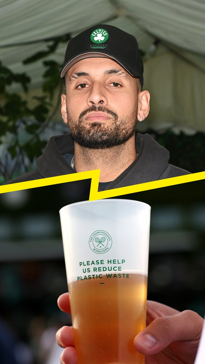 “Wimbledon you gotta lower those prices” 💰📉 Nick Kyrgios wasn’t happy the beer prices at Wimbledon this year 🍻 #wimbledon #nickkyrgios