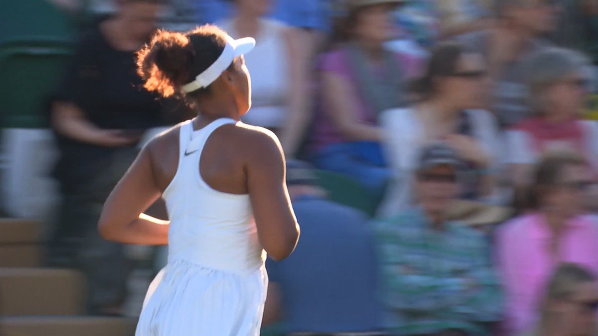 Onto the next ➡️ Naomi Osaka defeats Katerina Siniakova 6-3, 6-2 on No.2 Court to move into the third round 💥 #Wimbledon
