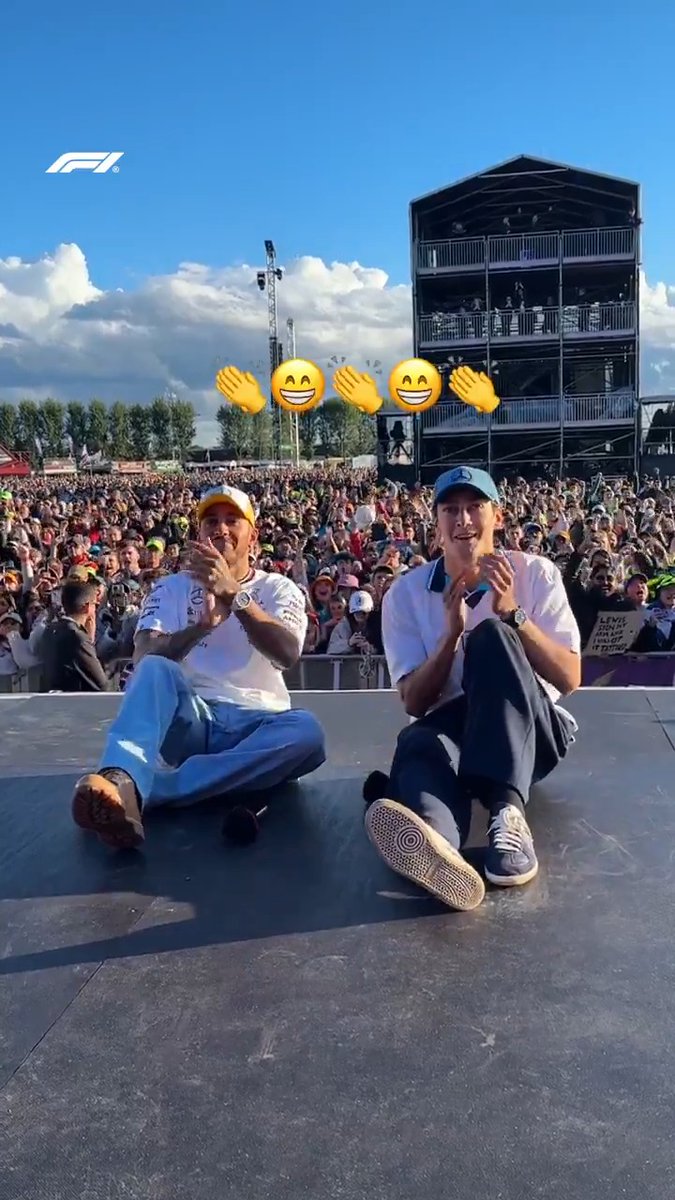 ̶F̶o̶o̶t̶b̶a̶l̶l̶'̶s̶ F1's coming home 🫣 Last time at Silverstone - George and Lewis watching England in Euro 2024 action with a PACKED home crowd 🏴 #F1 #BritishGP