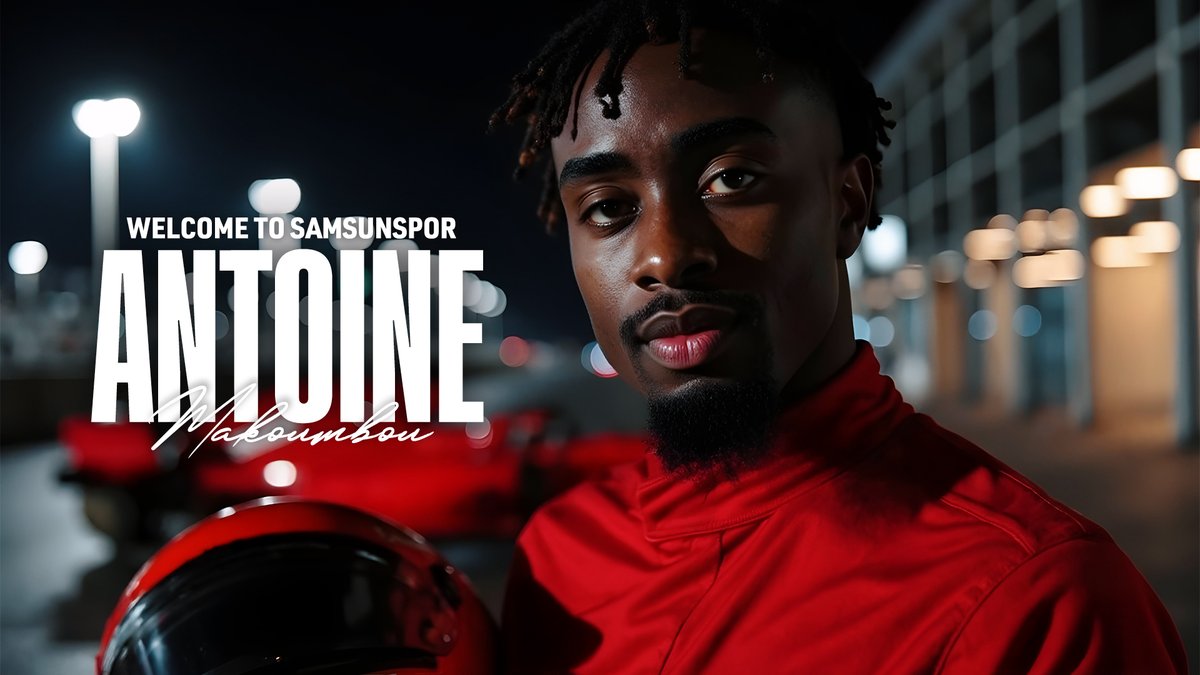 Hoş geldin Antoine Makoumbou! 💪🟥⬜️ #Samsunspor #AntoineMakoumbou