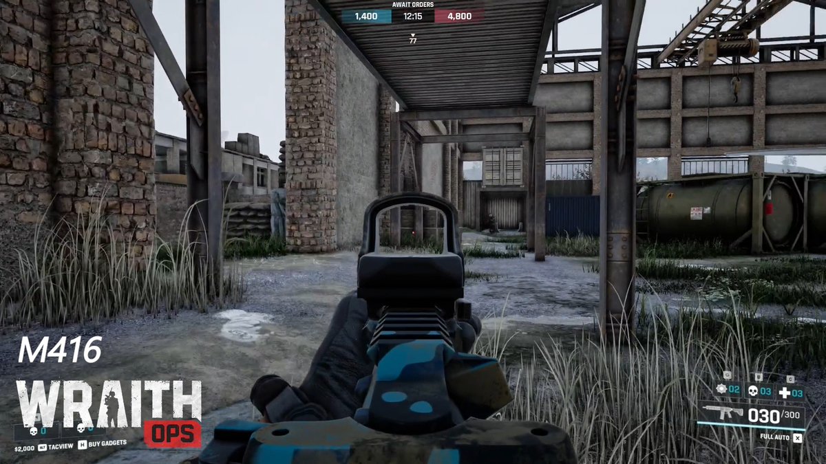 This is the M416. 💥 850 RPM 🎯 Close-medium range 🔓 Starting weapon Playtest soon. Stay tuned ❄️