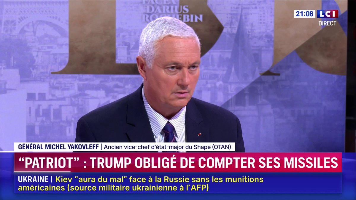 🗣️ L'administration Trump cesse de livrer certaines armes à Kiev : "ce n'est pas un coup bas qu'elle fait à l'Ukraine, c'est un calcul qui dit : Il n'y a pas que l'Ukraine dans la vie, aux Européens de prendre le relai" réagit le général Michel Yakovleff ▶️ Darius Rochebin