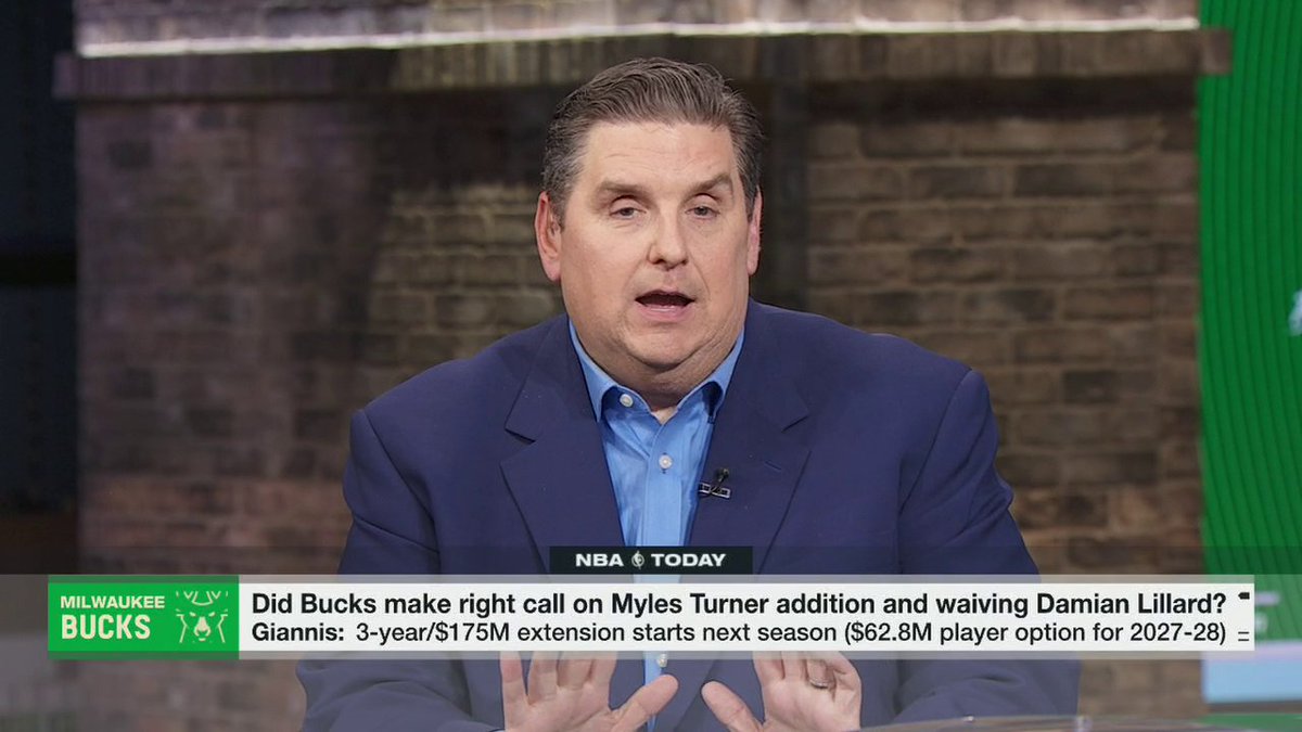 "My concern for [the Bucks'] forthcoming pitch to Giannis to wanna be there long term is they didn't move the needle enough." Brian Windhorst thinks the Myles Turner trade might not be enough to keep Giannis in Milwaukee 👀