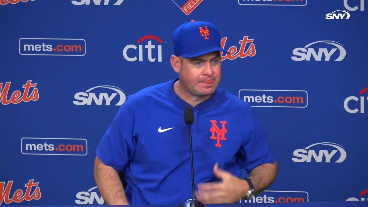 Carlos Mendoza explains the decision to remove Clay Holmes from the game in the 6th inning: