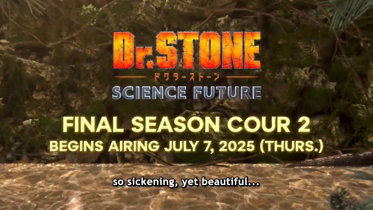 Grab your goggles and lab coat because more science is heading your way! 🥼🧪 Dr. STONE SCIENCE FUTURE Cour 2 continues this July on Crunchyroll!