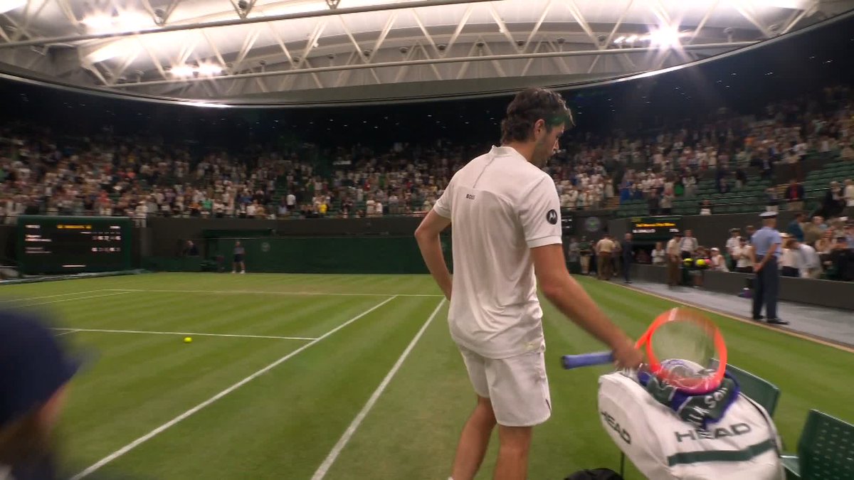 Taylor Fritz survives another five set thriller 🫡 He takes down Gabriel Diallo 3-6, 6-3, 7-6(0), 4-6, 6-3 to reach the third round at #Wimbledon for the fourth time.
