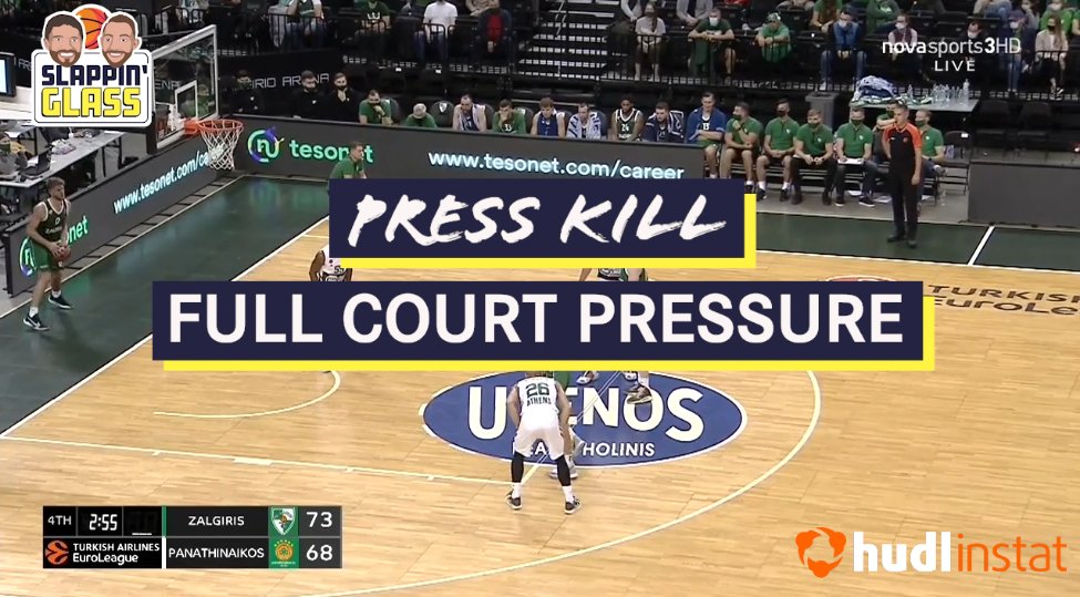 { Press Kill - Full Court Pressure } One of our favorite aggressive press breaks to beat the pressure and create a quick 2v1 scoring opportunity. @HuldHoops Fastmodel Sports