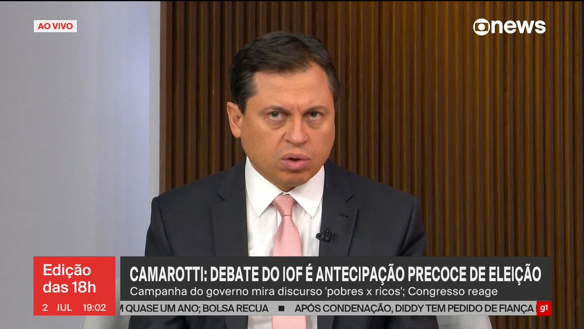 "A percepção é de que o governo entrou no modo eleição, principalmente o presidente Lula", diz Camarotti. "E essa antecipação é de lado a lado, porque o Congresso está reagindo". ➡ Assista à #GloboNews: #Edição18