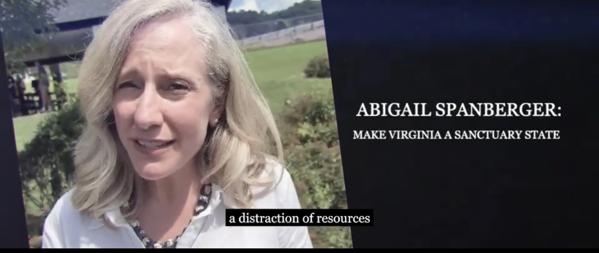Abigail Spanberger has no issue with sanctuary cities shielding r*pists and killers, but she has a problem with police working with ICE? Abigail wants to protect criminals. I want to protect citizens. Hear it for yourself: