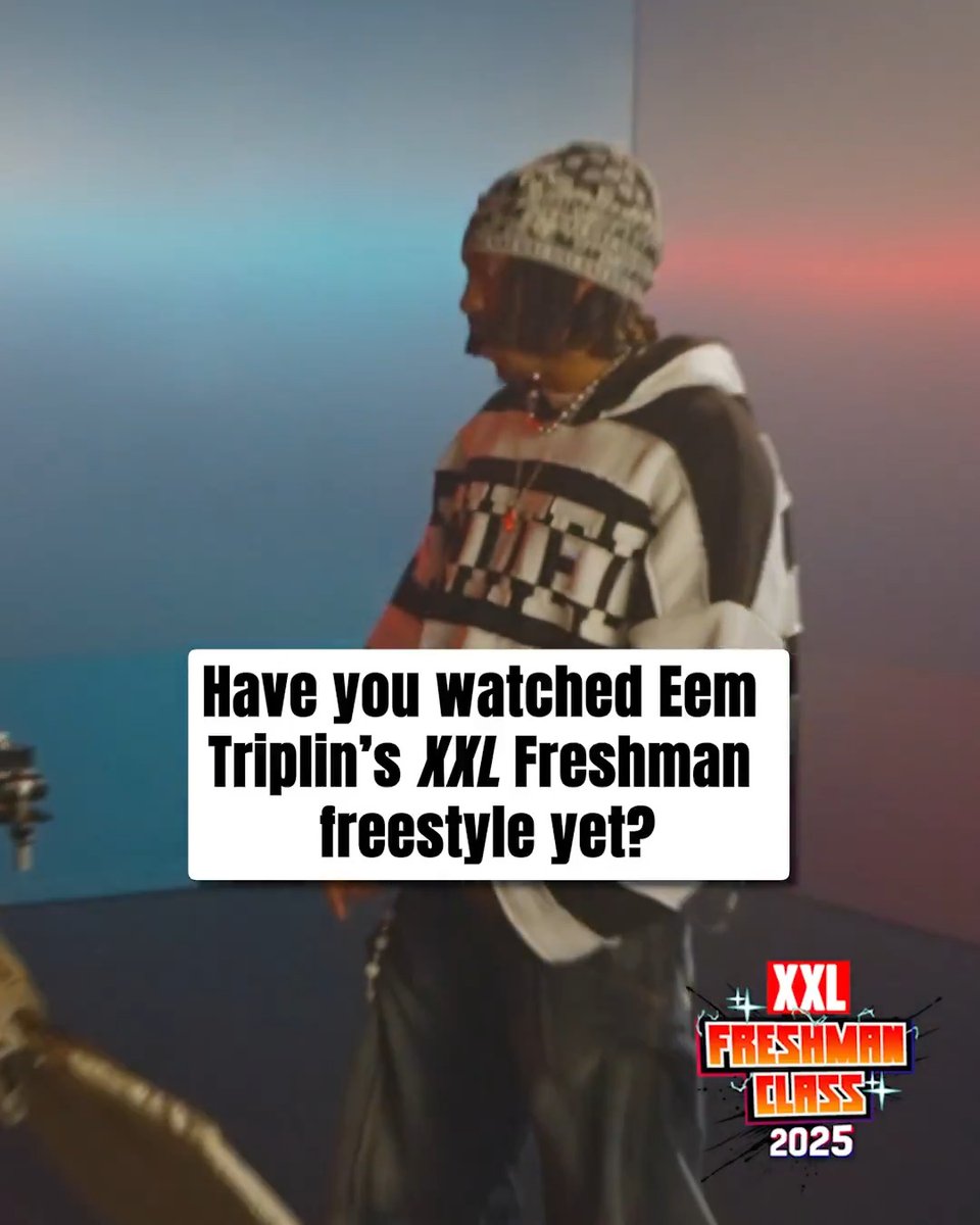BTS of Eem Triplin’s 2025 XXL Freshman freestyle 🗣️