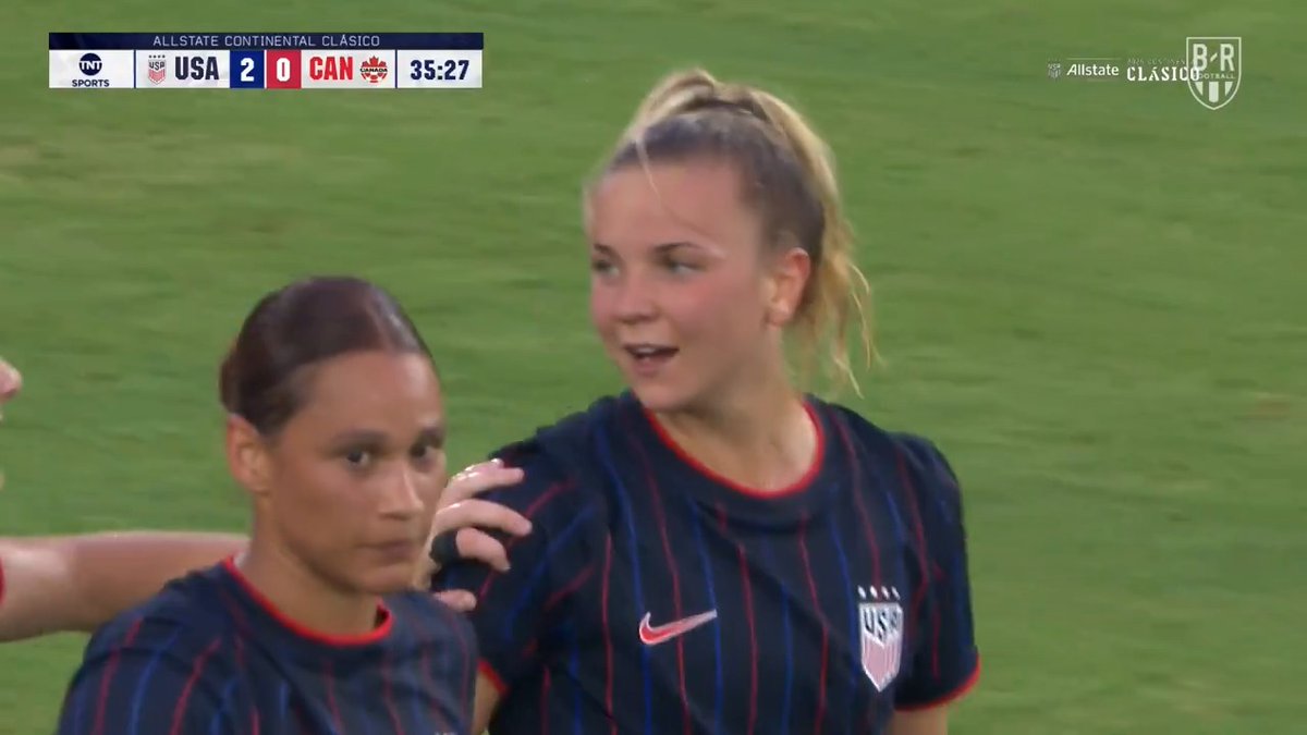 19-year-old Claire Hutton scores her first goal for the USWNT 🙌