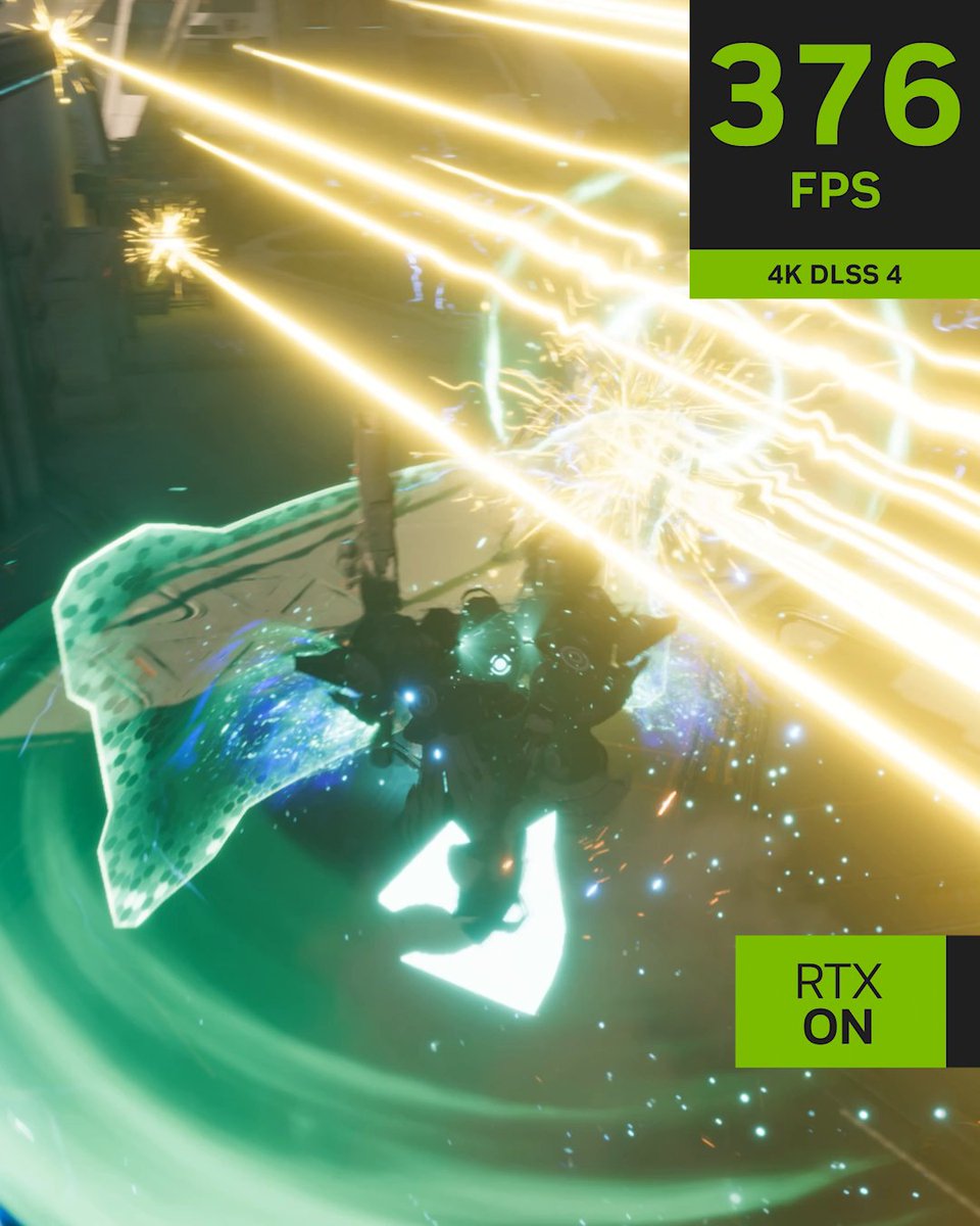 近未来型 SF メカゲーム『Mecha BREAK』はマルチフレーム生成を備えた DLSS 4 により性能が飛躍的に向上 ⚡ #RTXOn