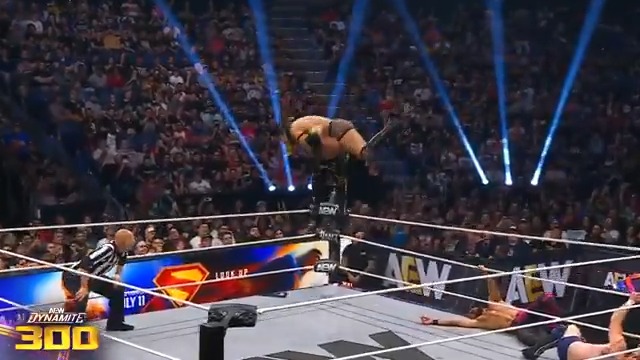 .@BandidoWrestler from the top! Watch #AEWDynamite 300 LIVE on TBS &amp; MAX