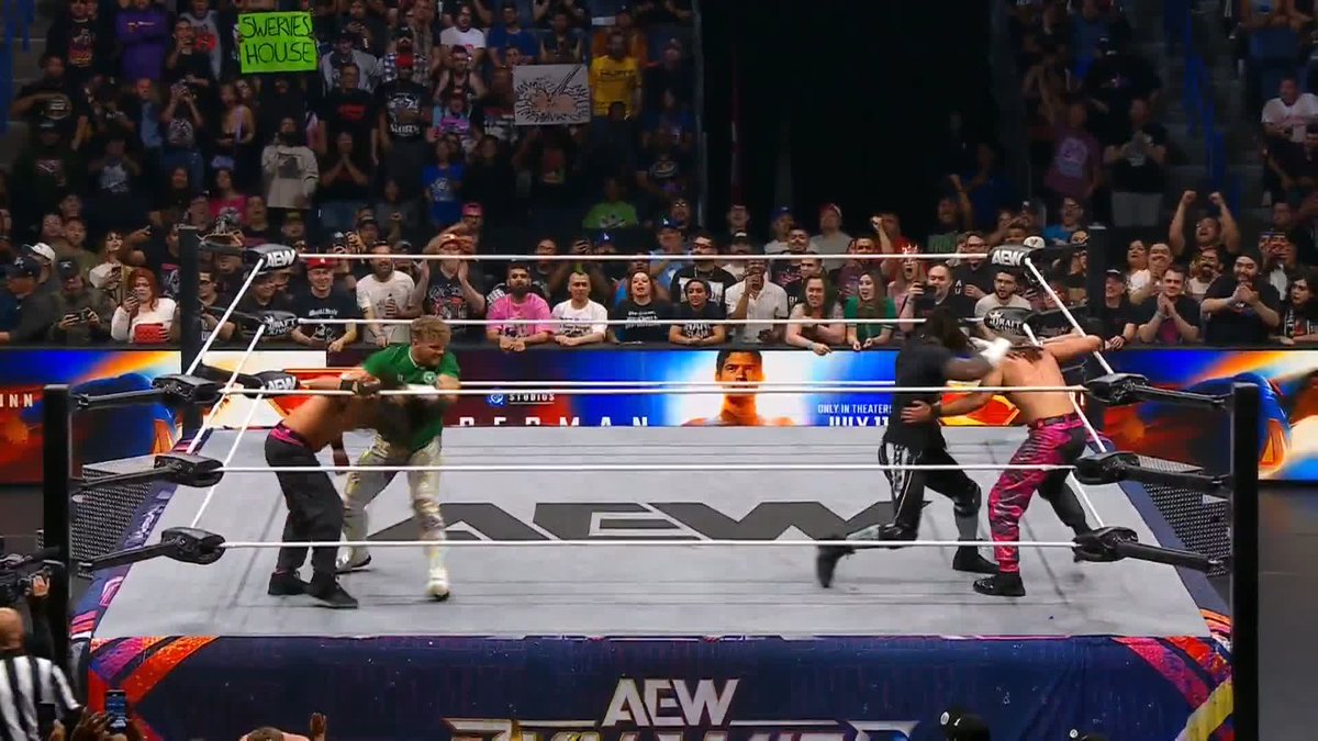 .@SwerveConfident + Will Ospreay • ウィル・オスプレイ have upped the ante for their challenge to The @YoungBucks at #AEWAllInTexas! Watch #AEWDynamite 300 LIVE on TBS & MAX