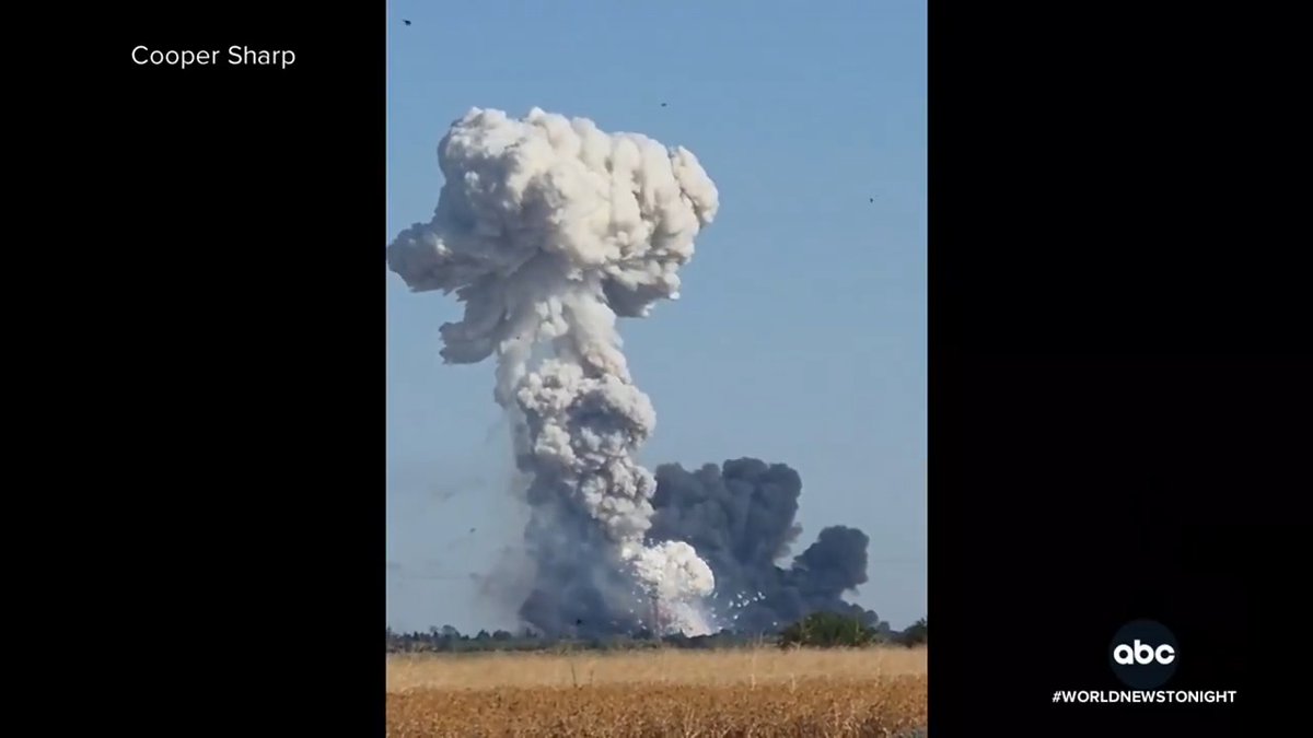 Authorities have reported that seven people are missing after a warehouse filled with fireworks exploded in California. The site remains under evacuation orders as authorities warn of a continued threat to the immediate area. Trevor Ault has the latest.