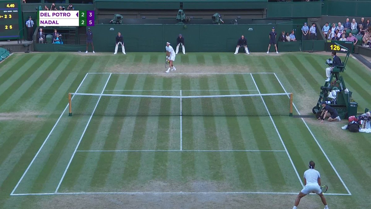 Les dejo una derechita tranquila de Juan M. del Potro para cerrar bien el día. Qué bien le sentaba el All England a La Torre.