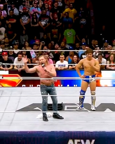 EXCLUSIVE! After Kenny Omega saved his Golden Lovers partner @Ibushi_Kota during the #AEWDynamite 300 Main Event, he addressed the Ontario, CA crowd!