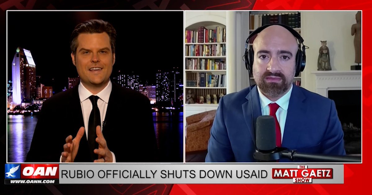 "Too close for missiles, switching to guns." I spoke with Matt Gaetz tonight about the grand achievement of USAID's closure, but also the grand challenge that now awaits the Trump admin as it must establish a North Star vision for statecraft &amp; intelligence work in USAID's void.