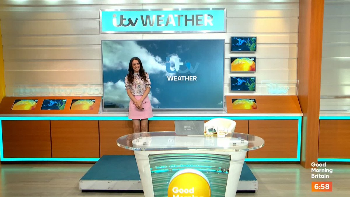 Showers in the north, sunny spells in the south and a north-south split in temperatures. @lauratobin1with the weather.