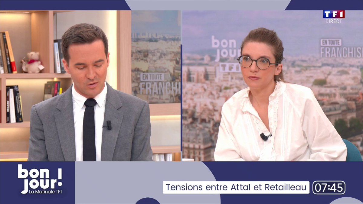 "Je ne ferme pas la porte" pour 2027, assure Aurore Bergé 📺 #BonjourLaMatinaleTF1 avec Adrien Gindre