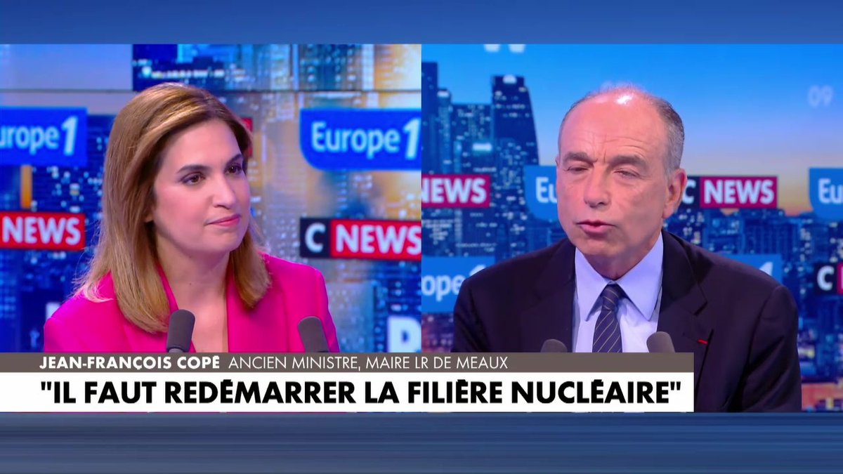 Moratoire sur l'éolien : "Je ne sais pas si je l'aurais voté, dedans, vous avez la réouverture de Fessenheim, c'est absurde" déclare Jean-François Copé #LaGrandeITW #Europe1