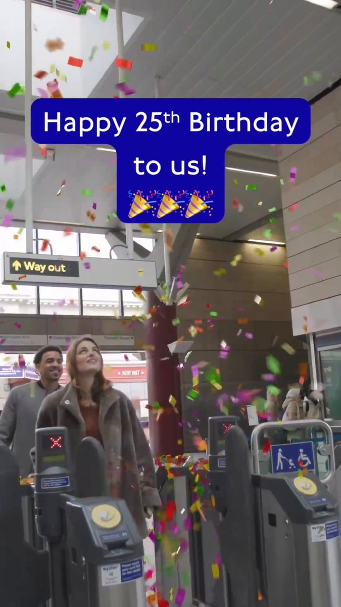 Happy 25th birthday to us! 🎉 For a quarter of a century, we have been keeping London moving safely and sustainably. Today, you might notice something special on your journey, as our young TfL superfans are taking over the announcements at stations across the capital. Listen out and let us know if you hear any... 👂📢