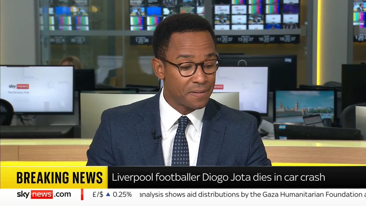 BREAKING: Liverpool footballer Diogo Jota has died in a car crash 📺 Sky 501, Virgin 602, Freeview 233 and YouTube