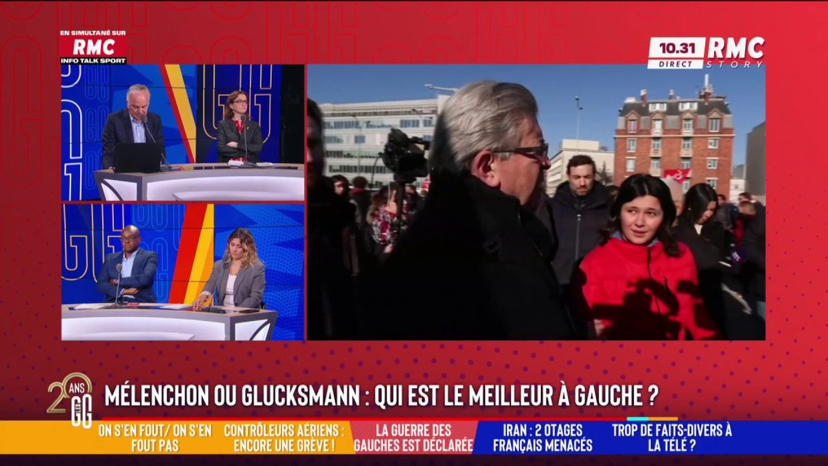 🤼 Mélenchon ou Glucksmann ? 📞 Christophe, chef d'entreprise : "Mélenchon est le meilleur, il doit être candidat. Il incarne le mieux les militants LFI et les classes populaires. Si on discute avec des gens de droite, ils vont dire : Mélenchon, c'est la gauche." #GGRMC