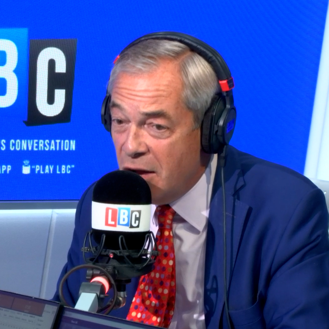 "Please don't vote for me!" Nigel Farage has a blunt response to criticism from LBC caller Dan.