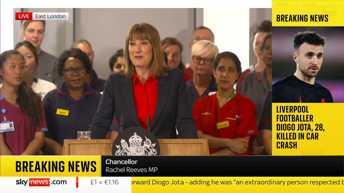 The Chancellor Rachel Reeves says the government's 10-year NHS plan will be 'spending money on taxpayer's priorities'. 📺 Sky 501, Virgin 602, Freeview 233 and YouTube