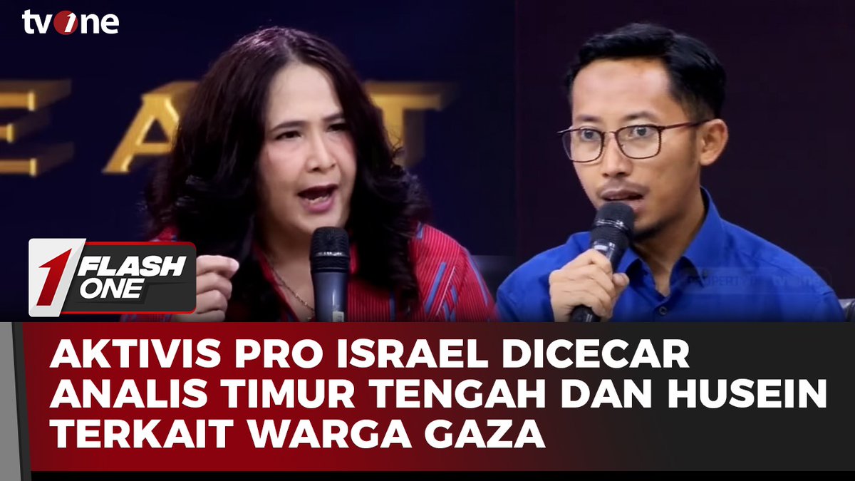 Aktivis Pro Israel Dicecar Analis Timur Tengah dan Husein Terkait Warga Gaza